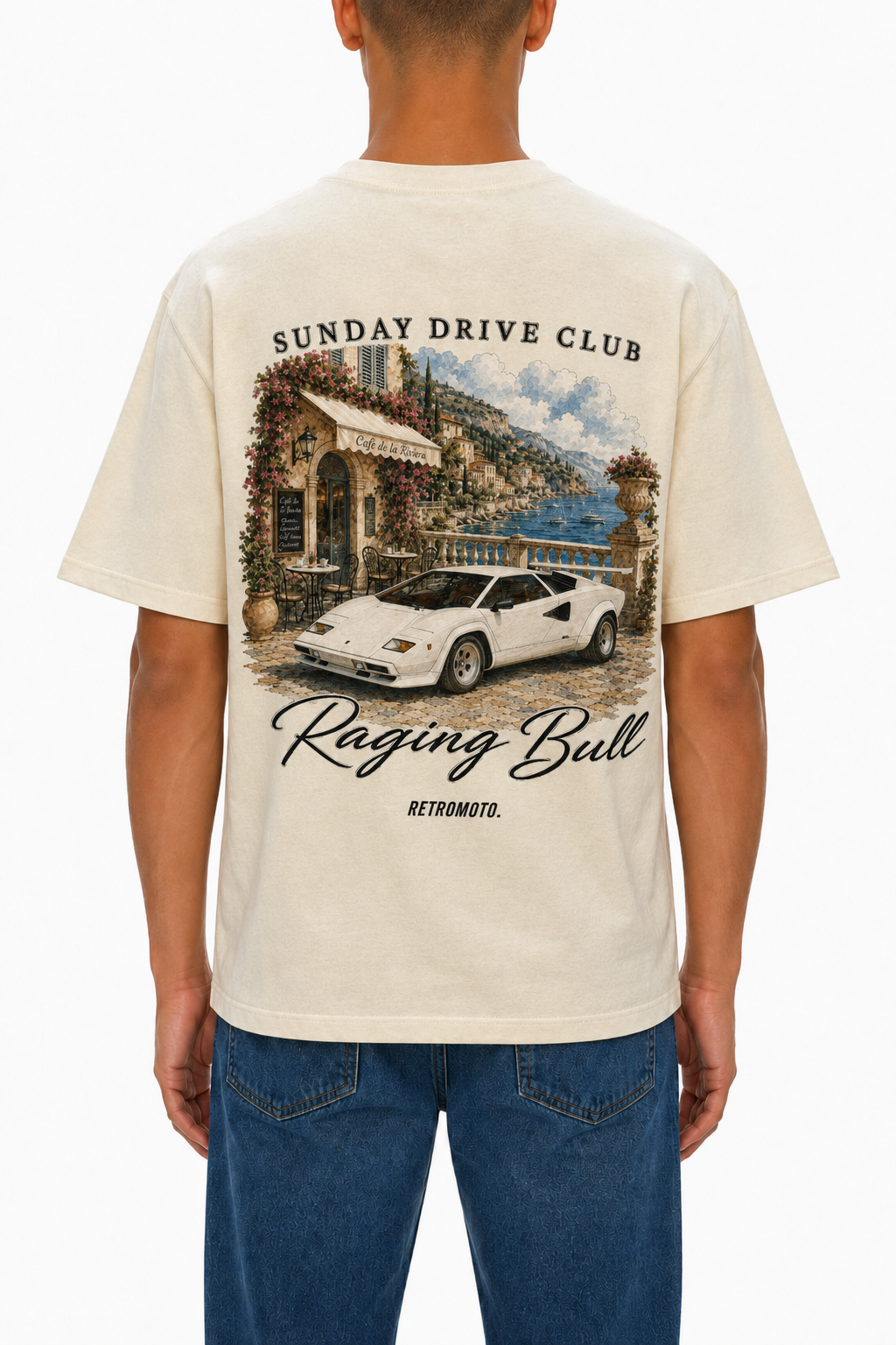 Raging Bull Lamborghini Tee, Sail