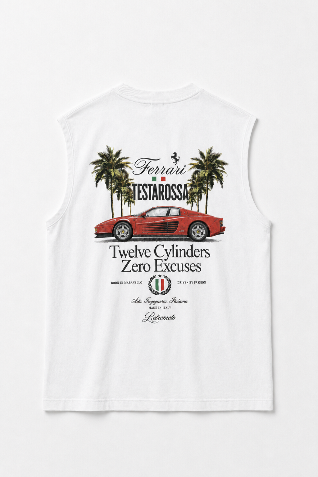 Testarossa Ferrari Tank, White