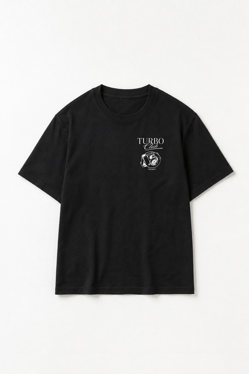 Turbo Club Tee, Black