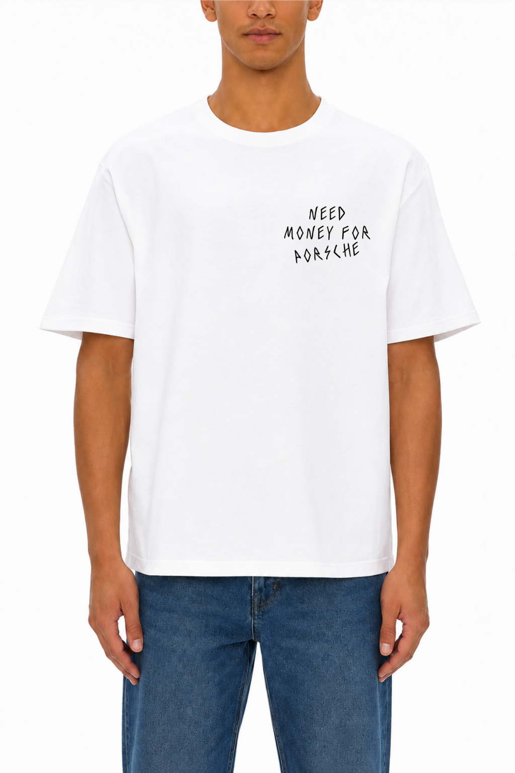Money For Porsche Tee, White