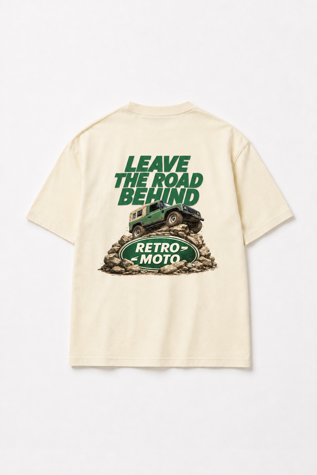Retro Land Rover Tee, Sail