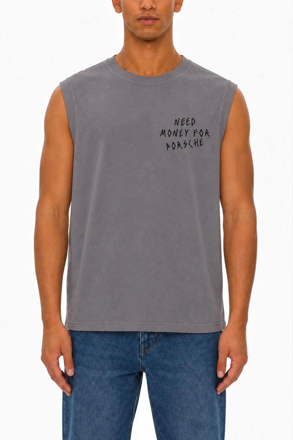Money For Porsche Tank, Grey