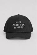 Money For Porsche Street Cap, Black