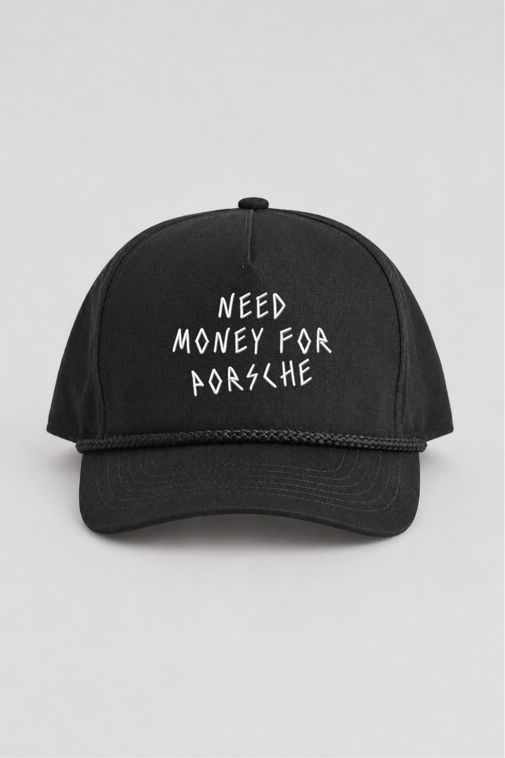 Money For Porsche Street Cap, Black