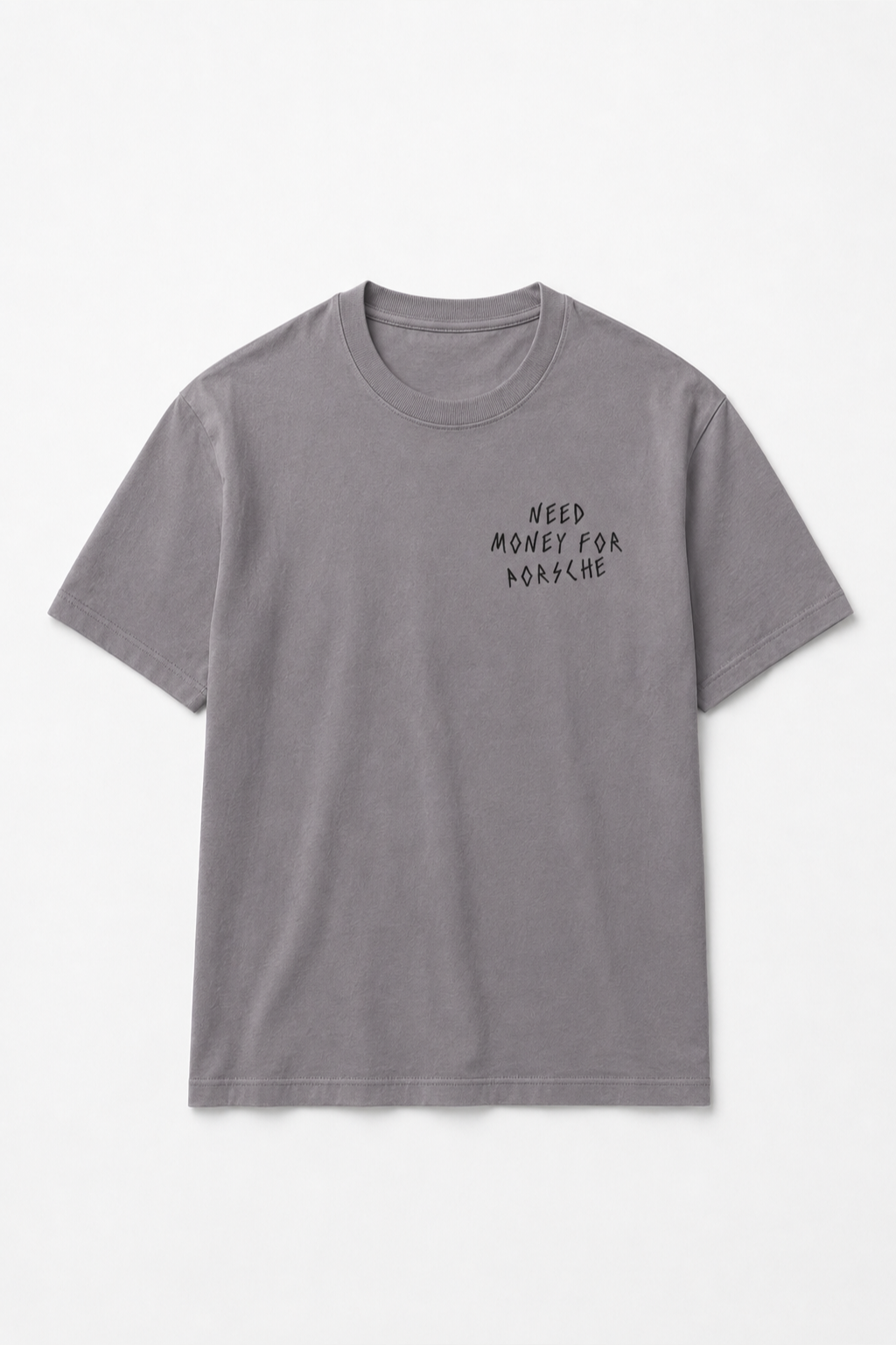 Money For Porsche Tee, Grey