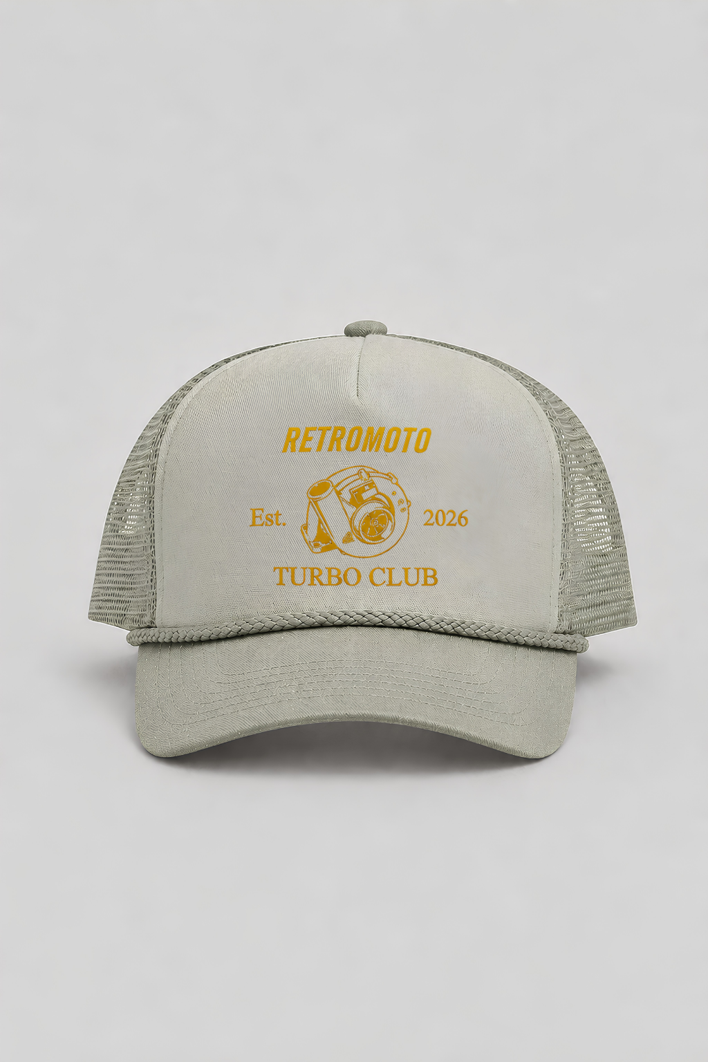 Turbo Club Trucker Cap, Grey