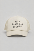 Money For Porsche Trucker Cap, Off White