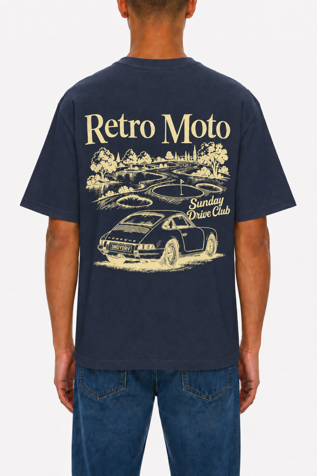 Drive Club Porsche Tee, Blue