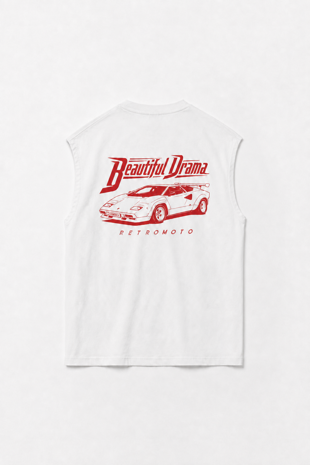 Beautiful Drama Lamborghini Tank, White