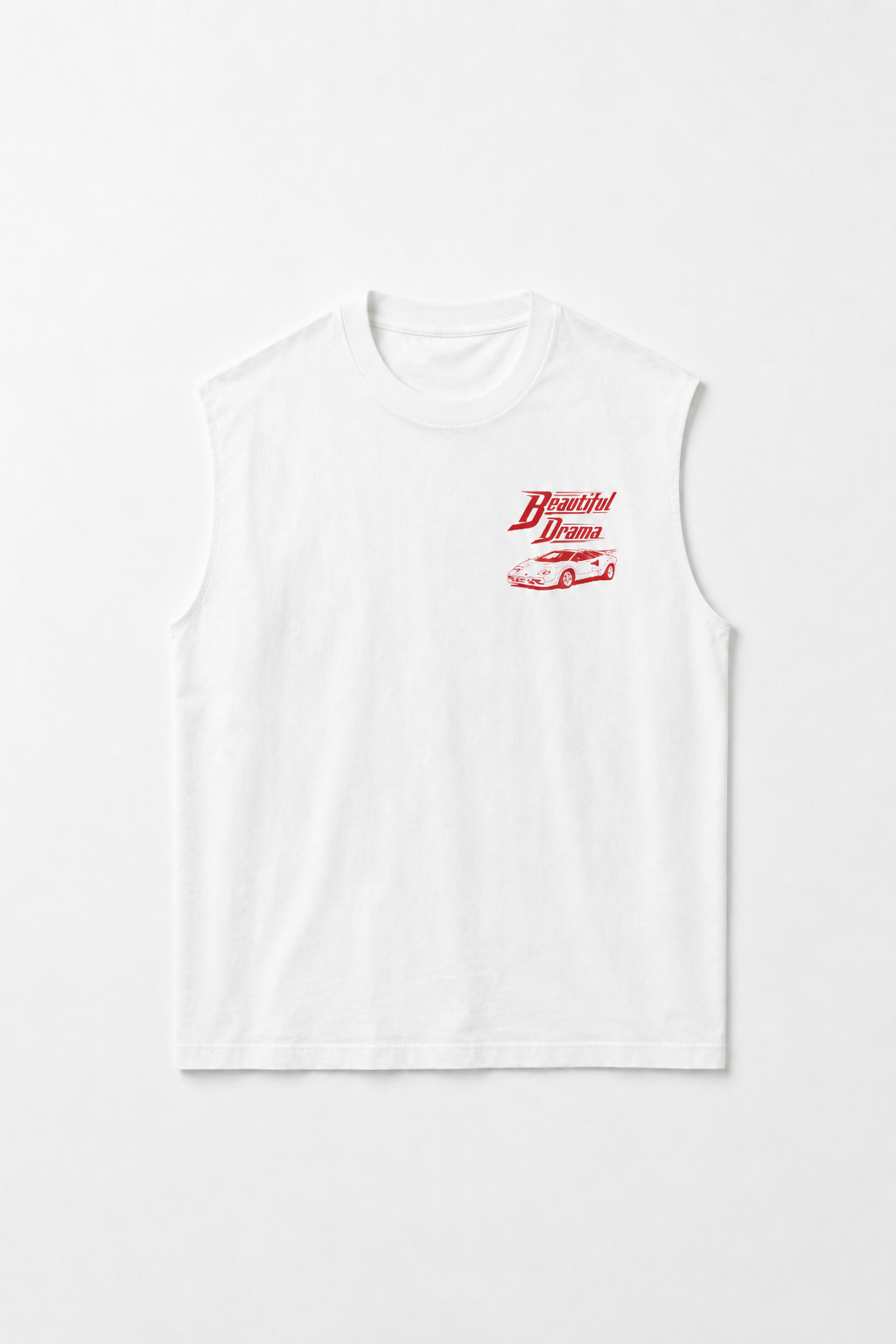Beautiful Drama Lamborghini Tank, White