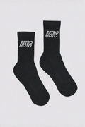 Streak Logo Socks, Black