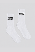 Streak Logo Socks, White